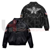 Stylish Men’s Winter Jacket – Waterproof Varsity Leather Letterman Coat - Ukra Sports