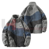 Men’s Lamb Wool Fleece Jacket – Casual Loose Fit for Autumn & Winter - Ukra Sports