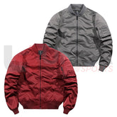 Men’s Polyester Bomber Jacket – Waterproof Windbreaker & Flight Baseball Jacket - Ukra Sports