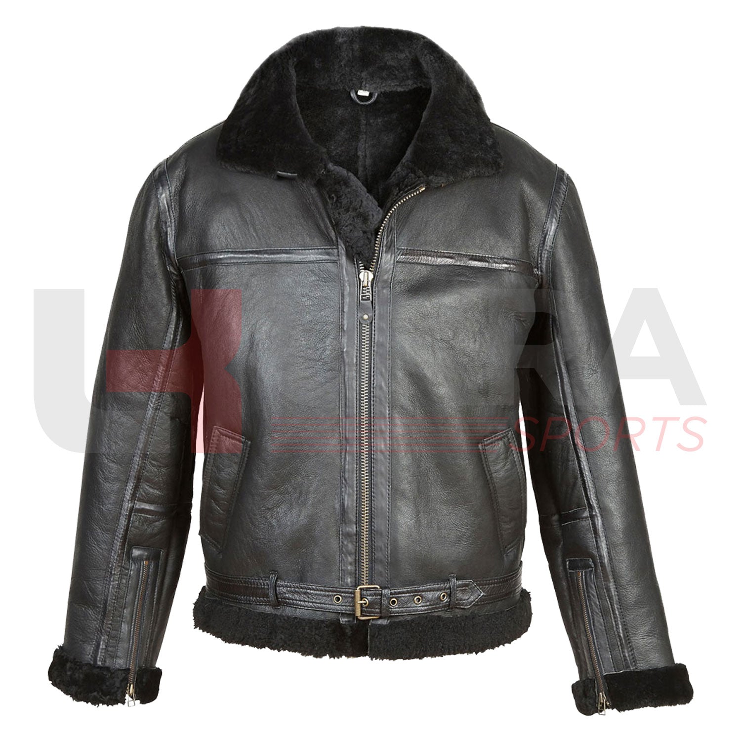 Fur Leather Jacket – Premium Style, Warmth & Luxury - Ukra Sports