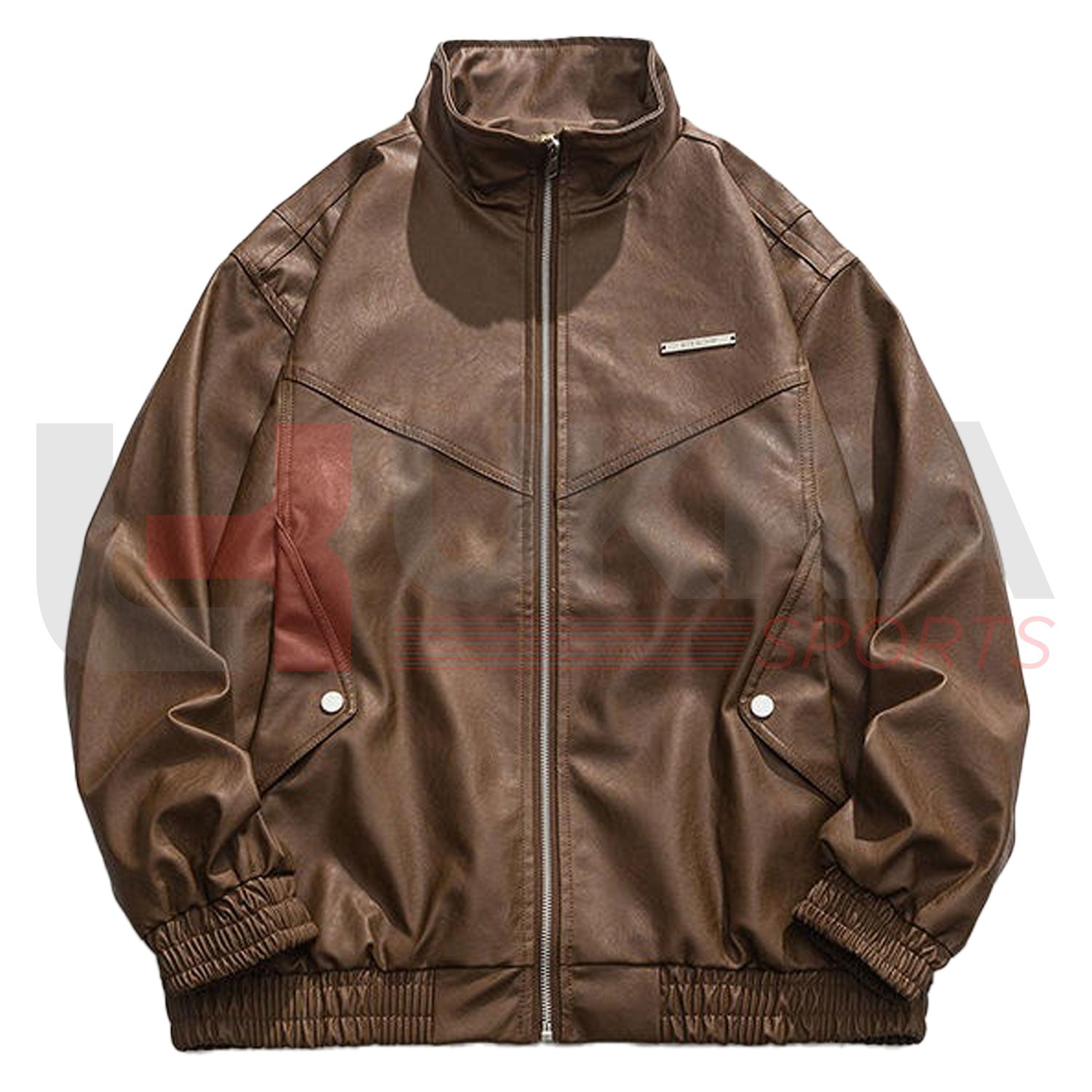 Men’s Custom Varsity Jacket – Leather Sleeves, Winter Warmth & Embroidered Logo - Ukra Sports