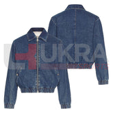 Windproof Zipper Denim Jacket for Men – Stylish Winter Jeans Outerwear | Ukra Sports - Ukra Sports