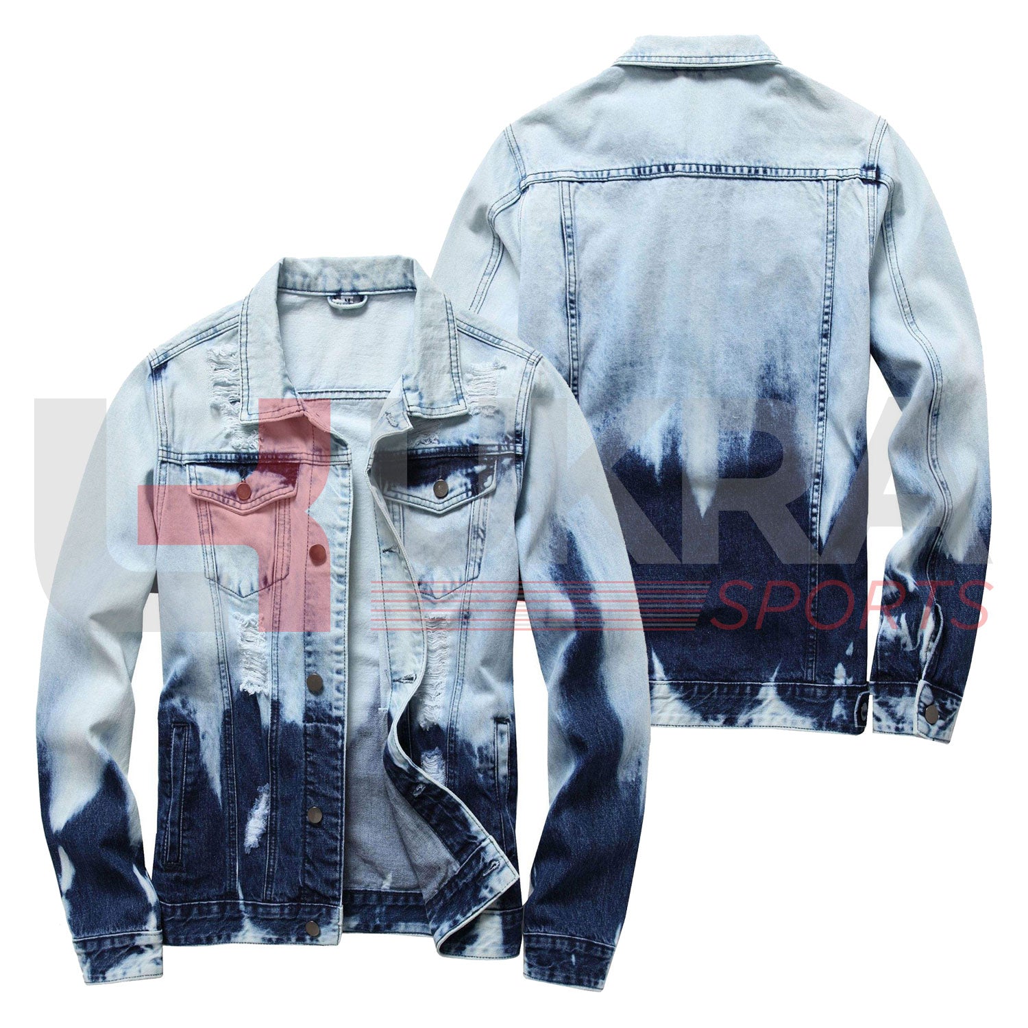 Oversized Denim Jacket for Men – High Quality Streetwear Style | Ukra Sports - Ukra Sports