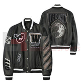 Men’s Windbreaker Varsity Jacket – Embroidered Street-Style Leather Fashion - Ukra Sports