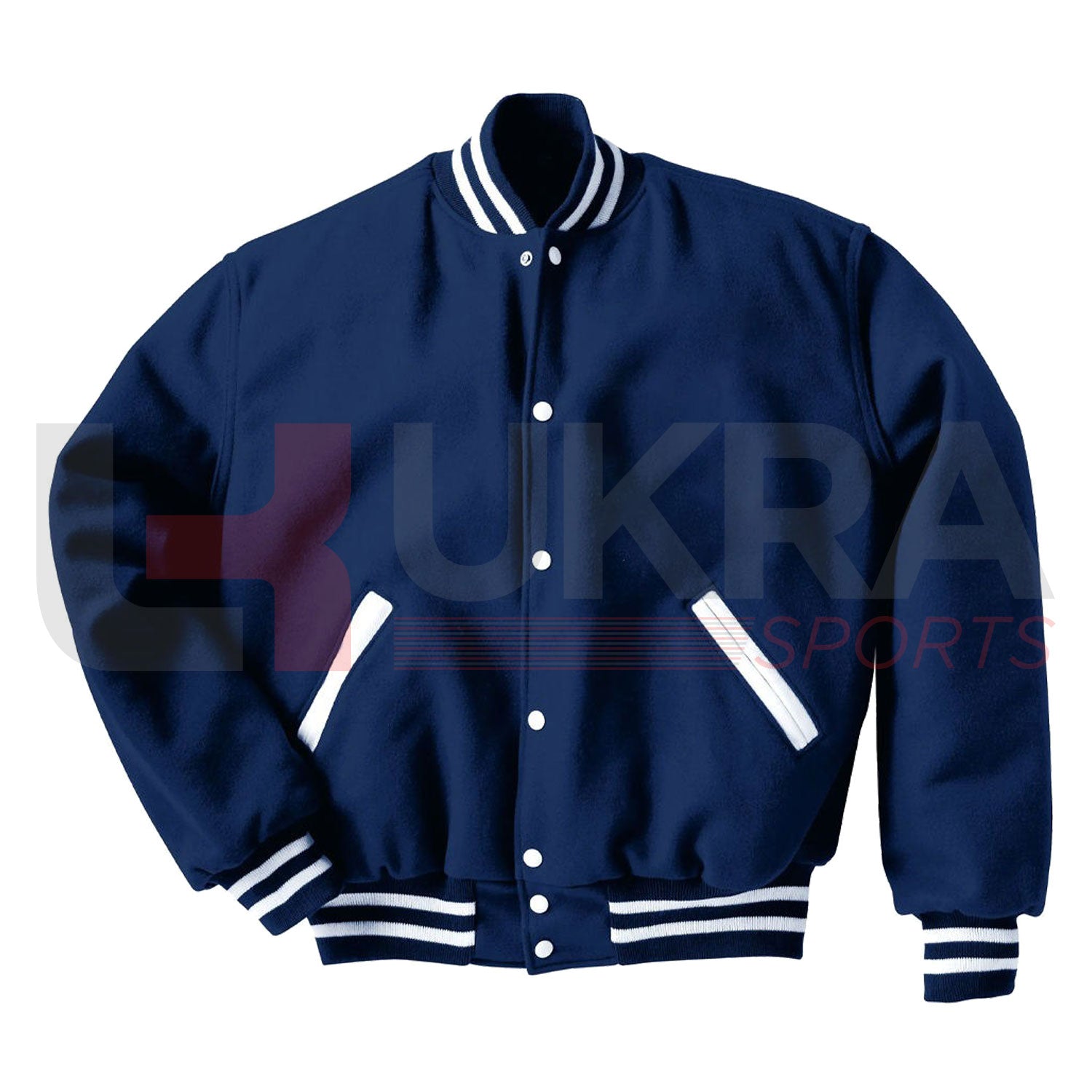 Custom Varsity Jacket – Classic Baseball Letterman with Embroidery - Ukra Sports