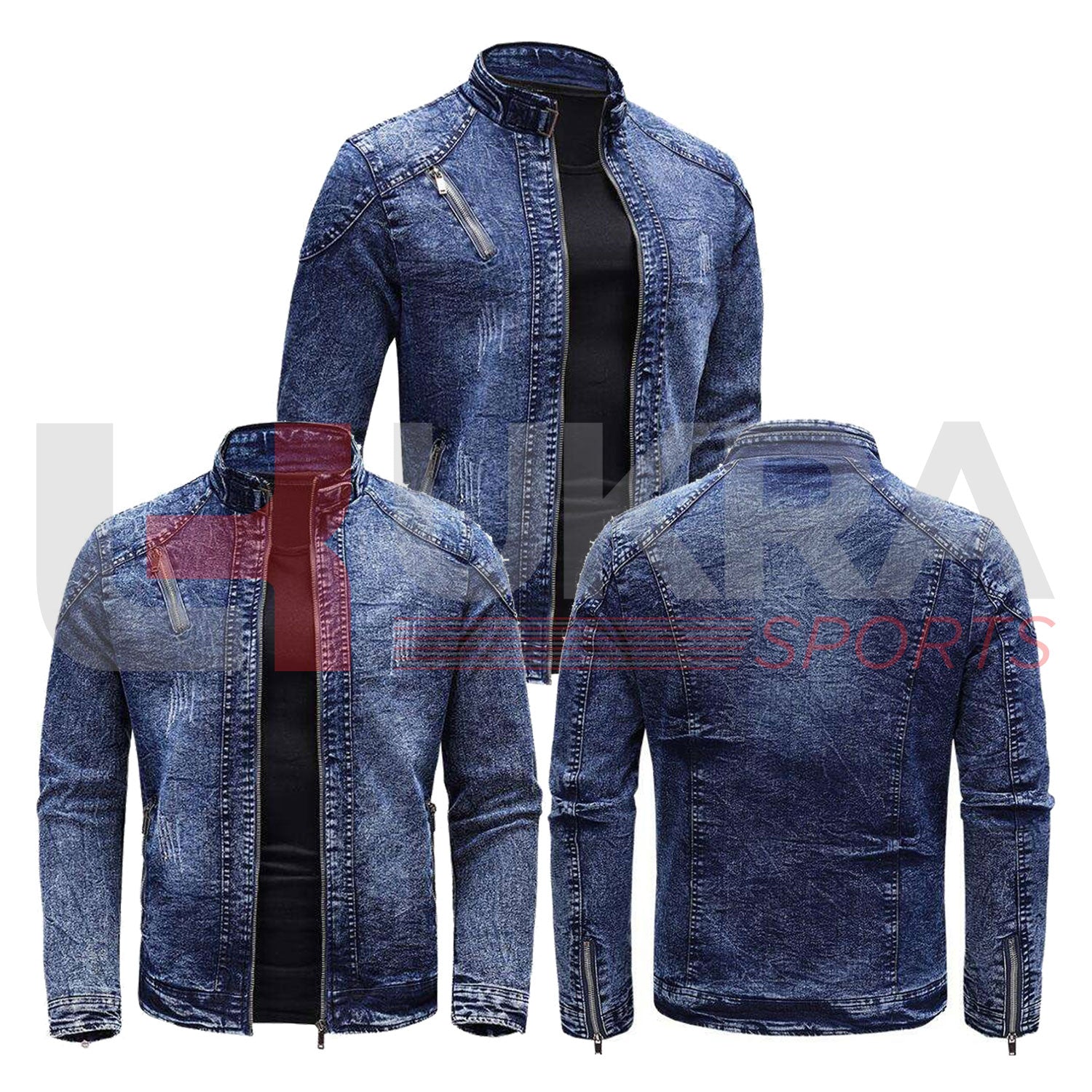 Men's Casual Denim Jacket – Classic Outerwear for Everyday Style | Ukra Sports - Ukra Sports