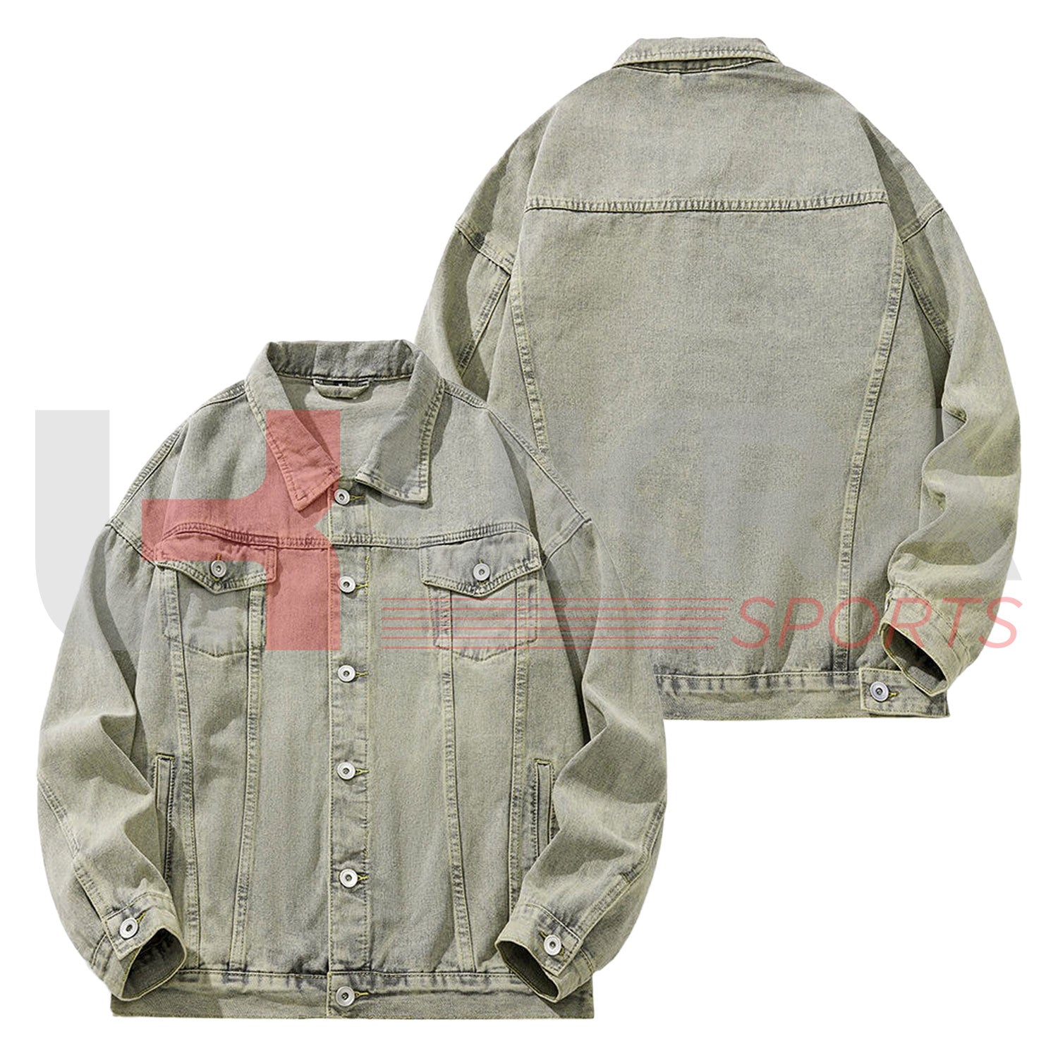 Stylish Unisex Retro Denim Jacket – Vintage Streetwear Fashion | Ukra Sports - Ukra Sports