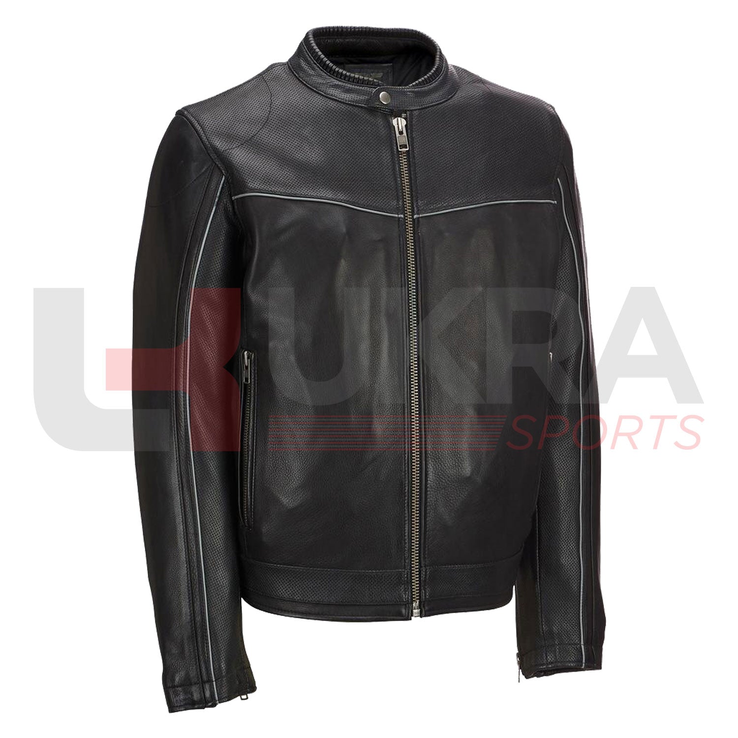 Men's Fashion Motorbike Leather Jacket – Premium Protection & Modern Design - Ukra Sports