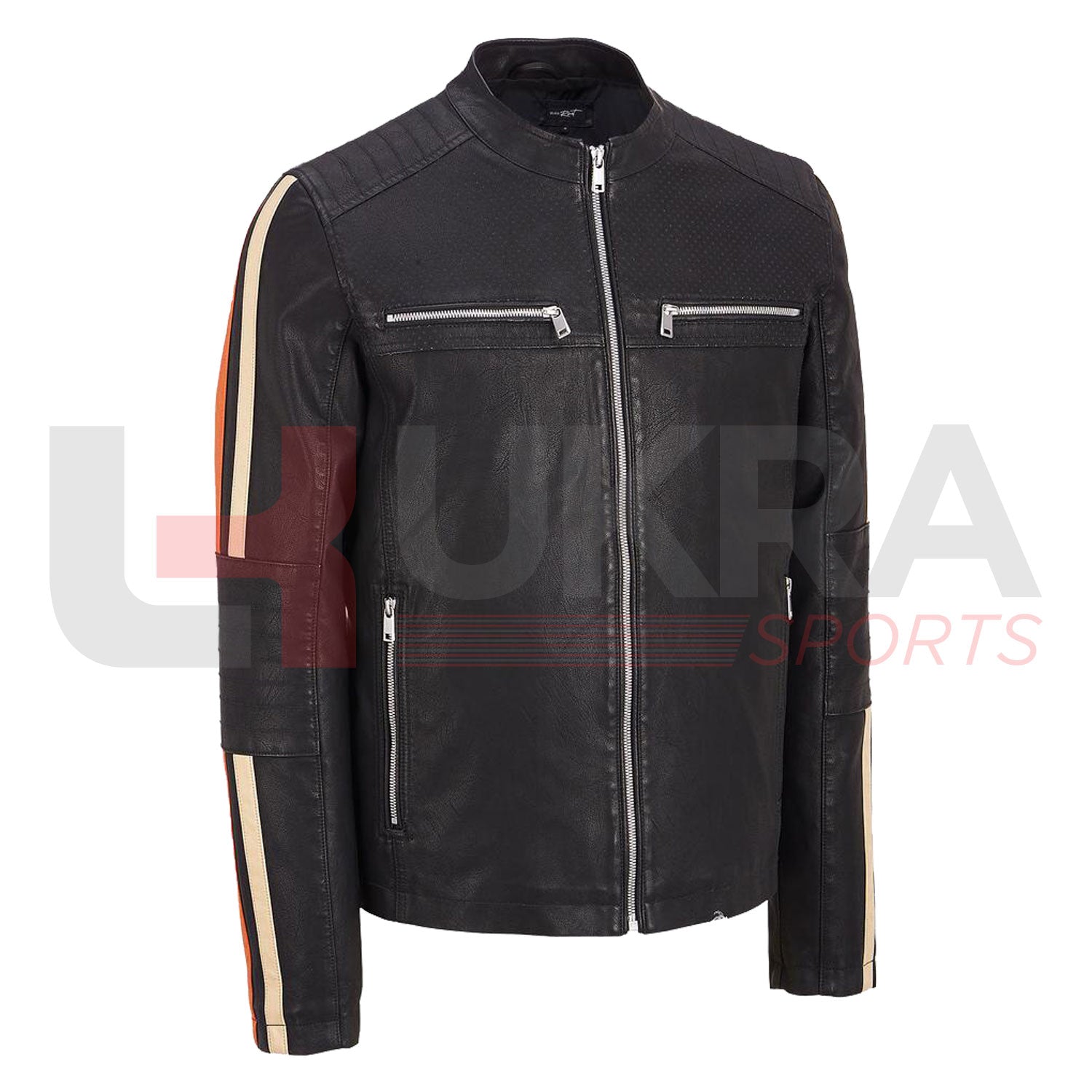 Men's Fashion Motorbike Casual Stylish Leather Jackets – Ride in Style with Ukra Sports - Ukra Sports