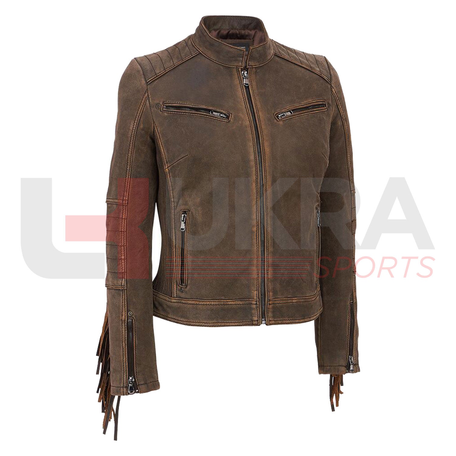Women’s Stylish Premium Leather Jacket by Ukra Sports – Elegance, Comfort & Durability - Ukra Sports