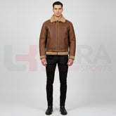 ukra_men_fur_collar_leather_jacket_front_view