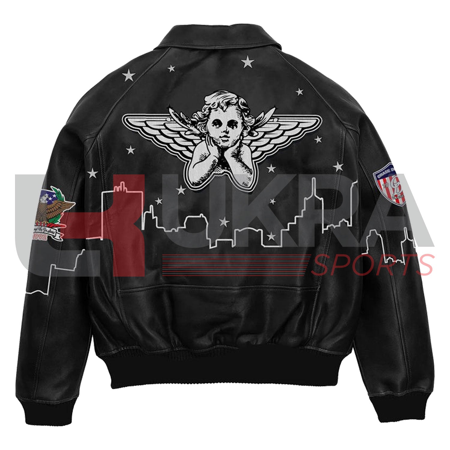 Stylish Men’s Winter Jacket – Waterproof Varsity Leather Letterman Coat - Ukra Sports