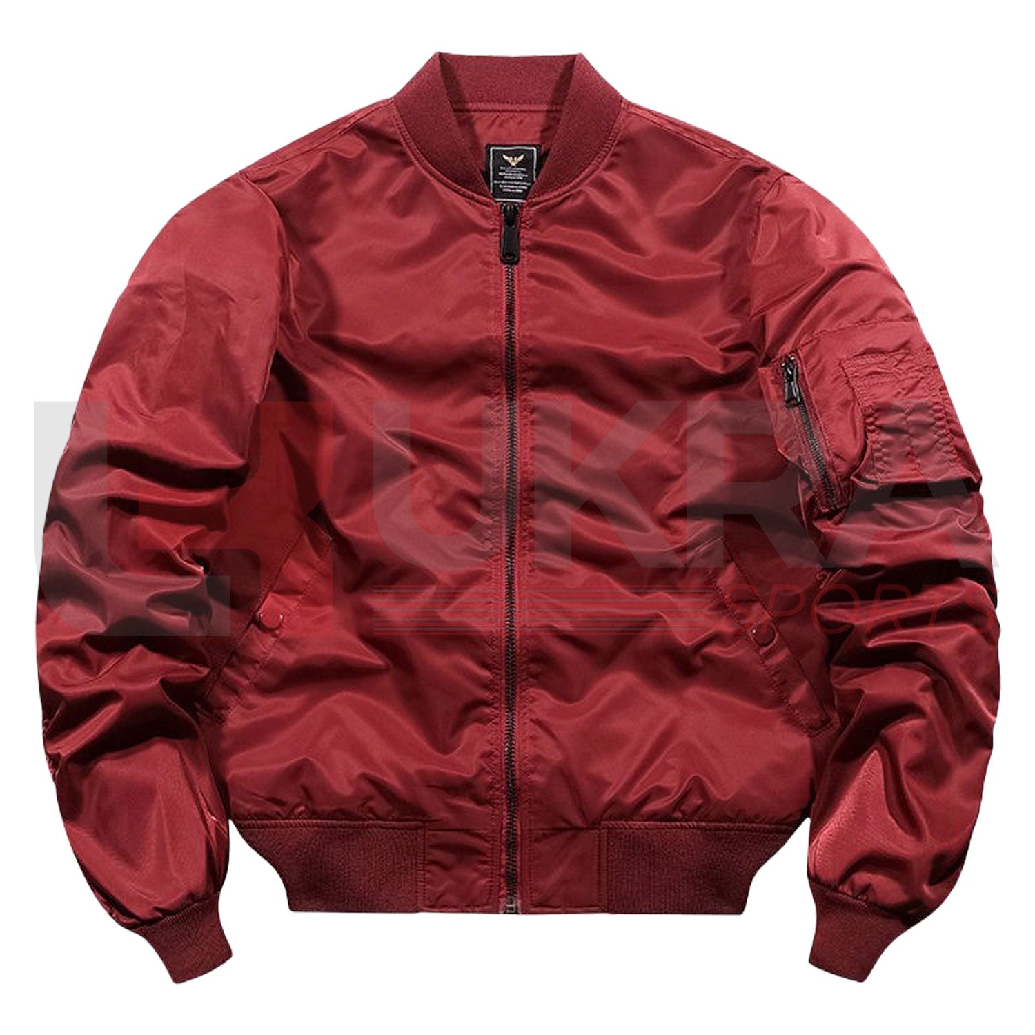 Men’s Polyester Bomber Jacket – Waterproof Windbreaker & Flight Baseball Jacket - Ukra Sports
