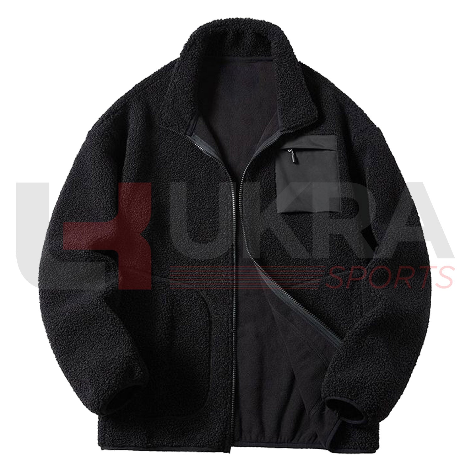 Men’s Winter Classic Fleece Jacket – Warm & Stylish Outerwear - Ukra Sports