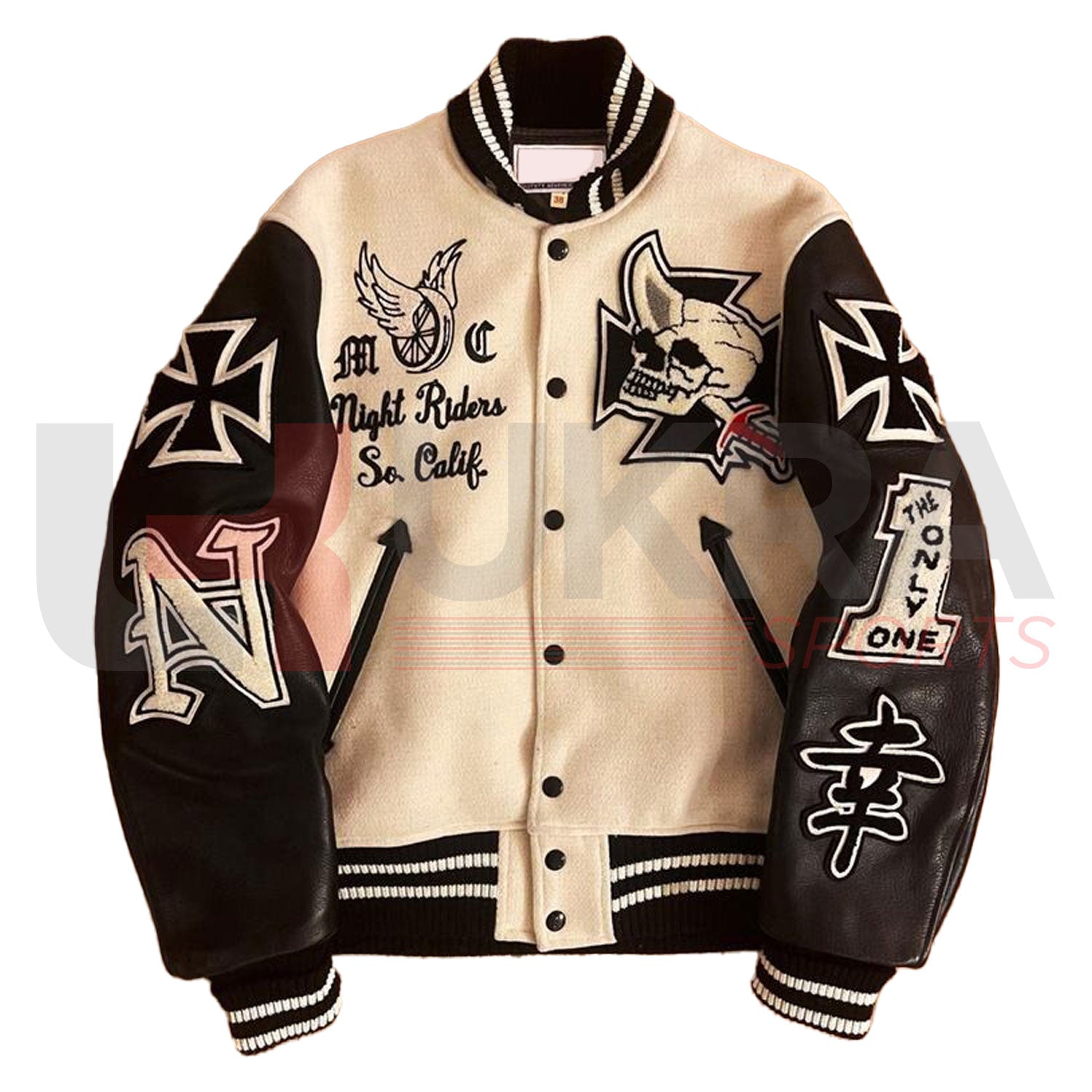 Custom Varsity Jacket – Leather Sleeves, Embroidered Logo & College Letterman Style - Ukra Sports