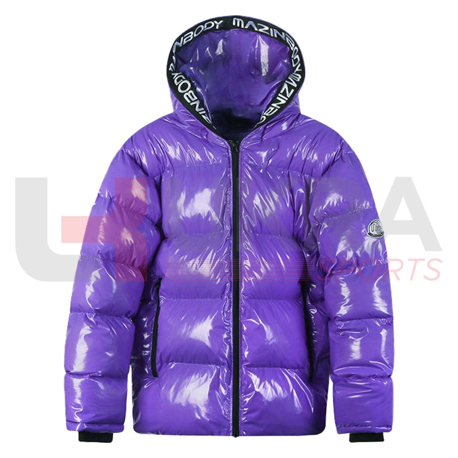 Men’s Winter Shiny Puffer Jacket – Oversized Warm Down Coat 2024 - Ukra Sports