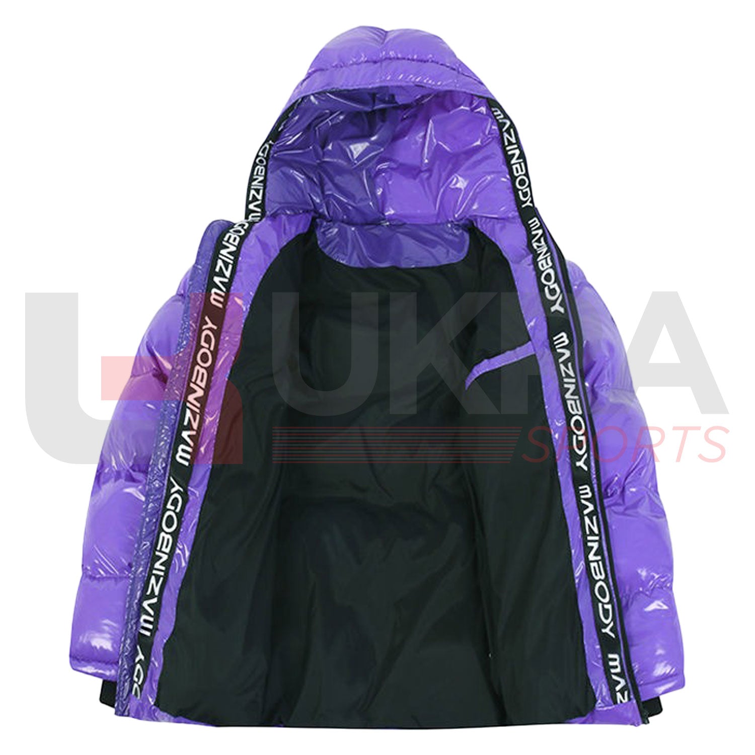 Men’s Winter Shiny Puffer Jacket – Oversized Warm Down Coat 2024 - Ukra Sports