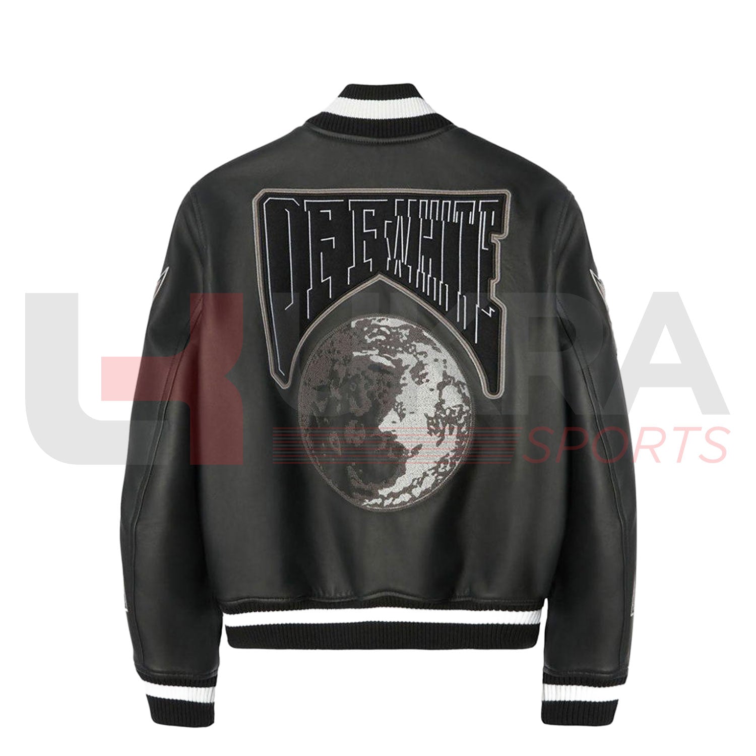 Men’s Windbreaker Varsity Jacket – Embroidered Street-Style Leather Fashion - Ukra Sports