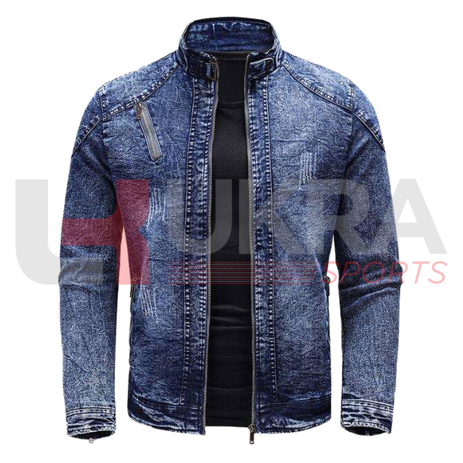 Men's Casual Denim Jacket – Classic Outerwear for Everyday Style | Ukra Sports - Ukra Sports