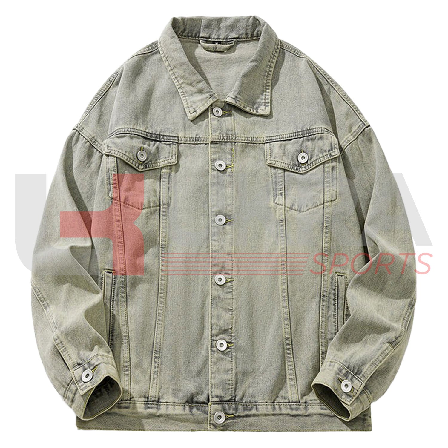 Stylish Unisex Retro Denim Jacket – Vintage Streetwear Fashion | Ukra Sports - Ukra Sports