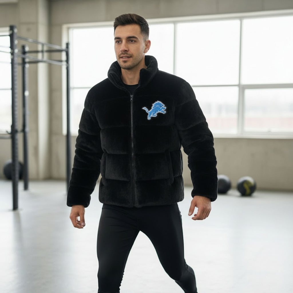 UKRA Midnight Black Rabbit Wool Jacket – Luxury Unisex Edition