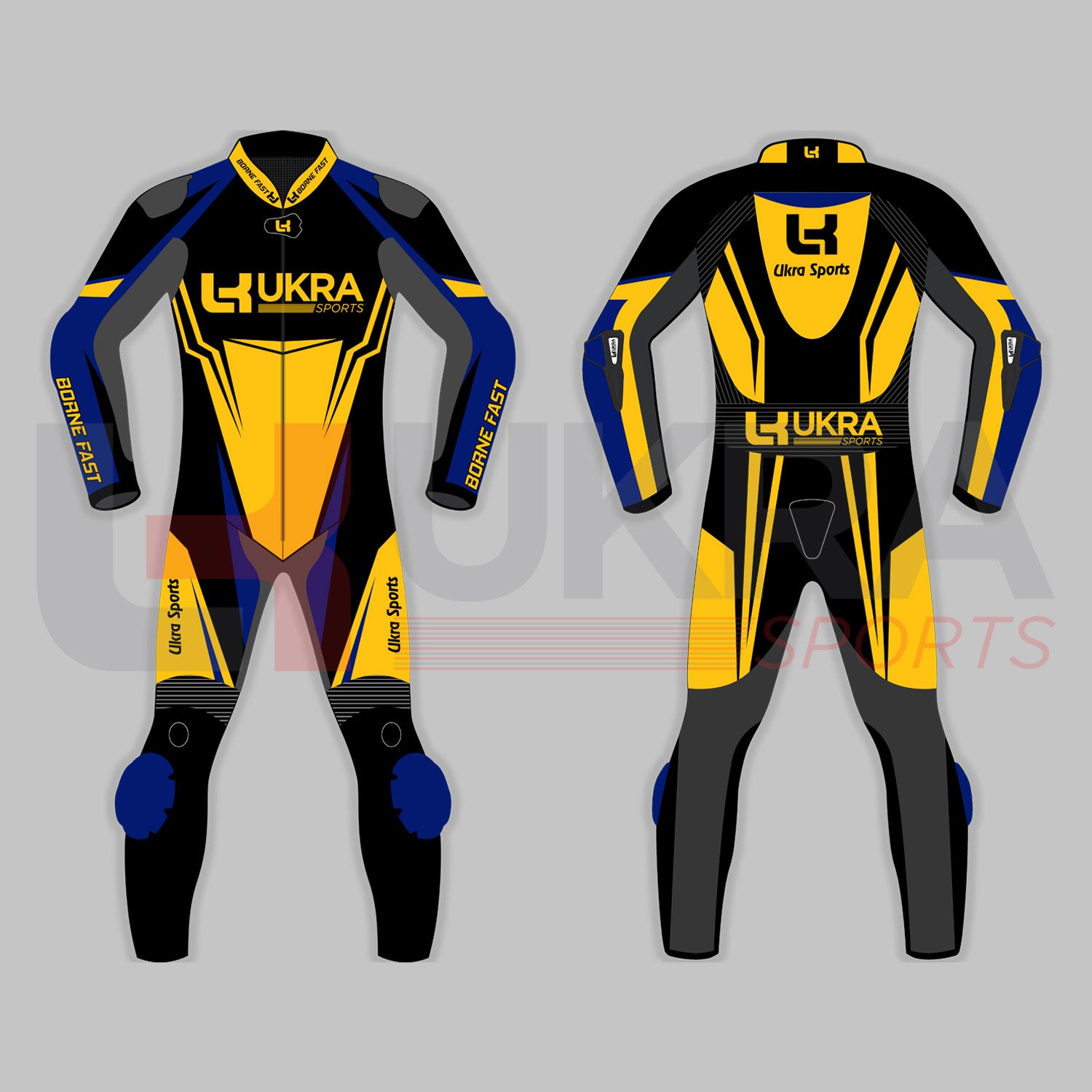 CustomYellowandBlueLeatherMotorbikeSuit_UKRASports