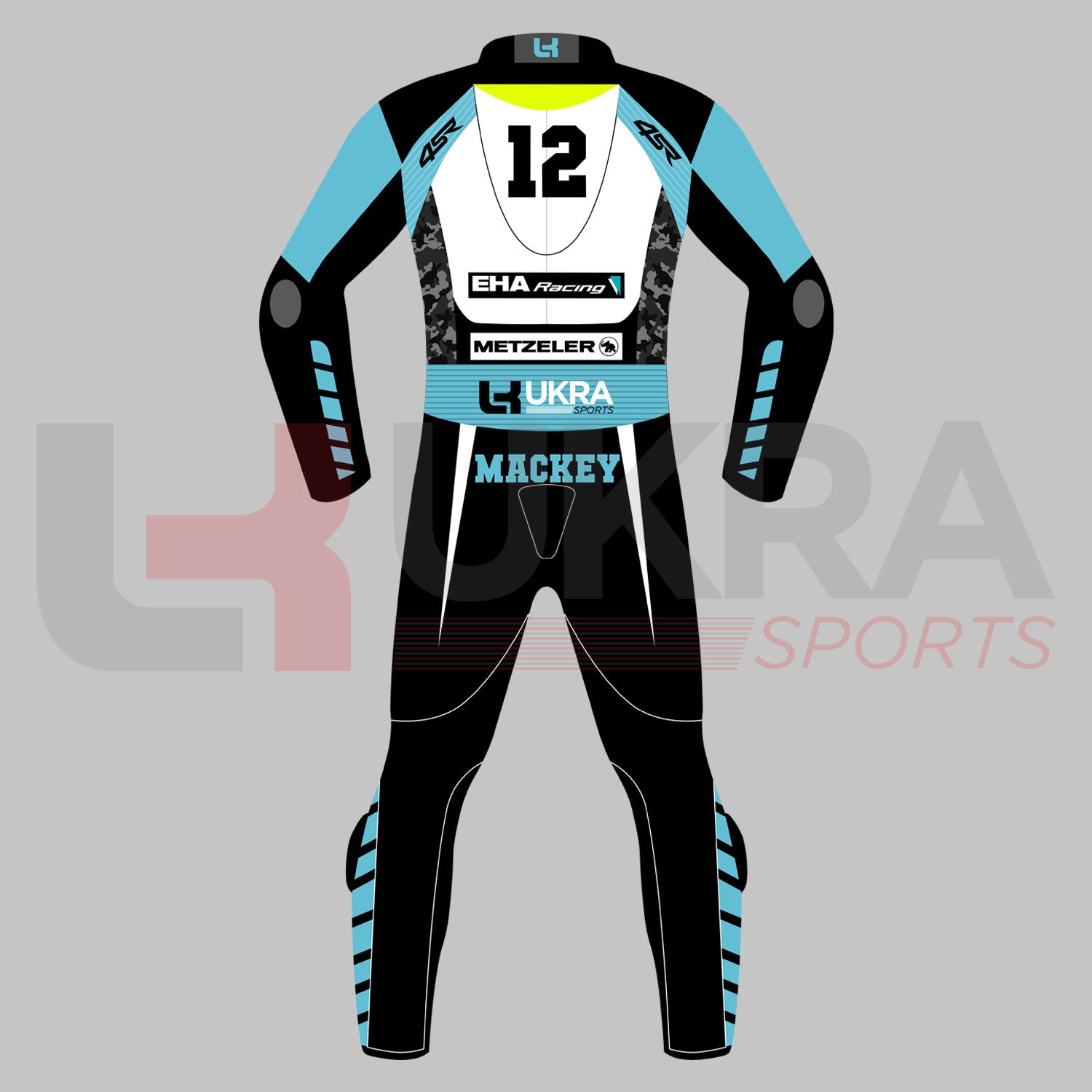 EHARacing45RStreetEditionLeatherSuitBackView_CEApprovedRacingGear