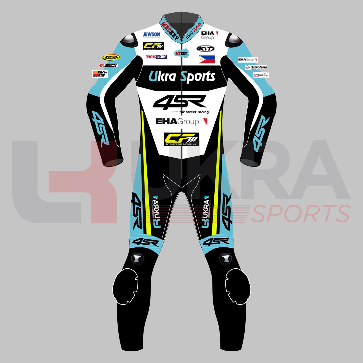 EHARacing45RStreetEditionMotorbikeSuitFrontView_UKRASports