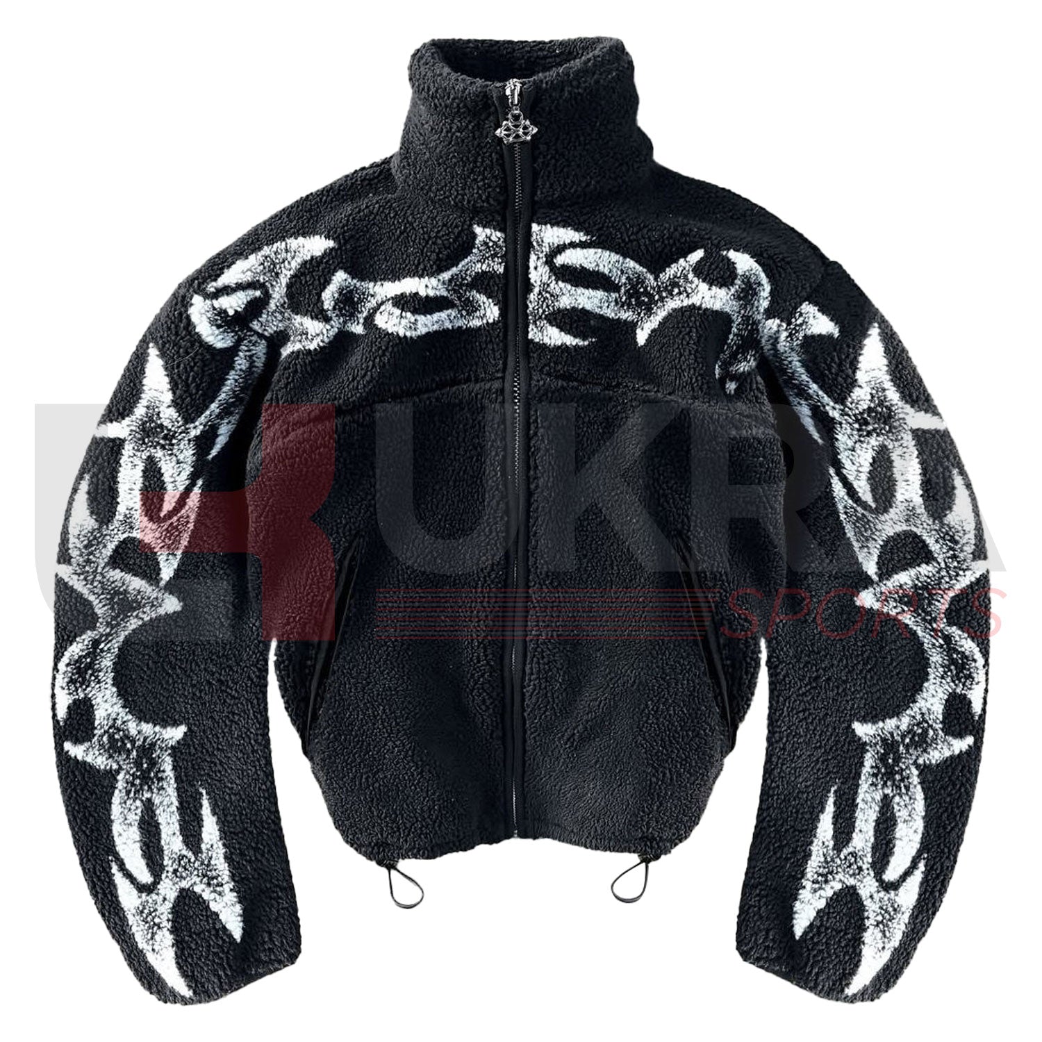 Heavyweight Sherpa Fleece Winter Jacket – Waterproof, Oversized & Customizable - Ukra Sports