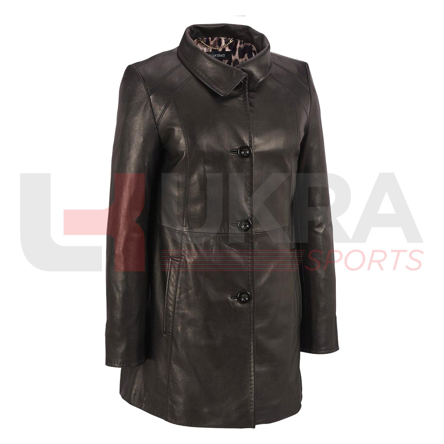 premium italian women leather coat