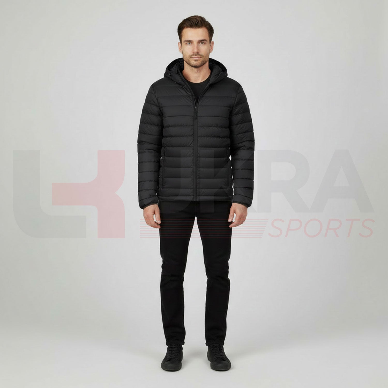 ukra_black_winter_bubble_puffer_jacket_men_front_view