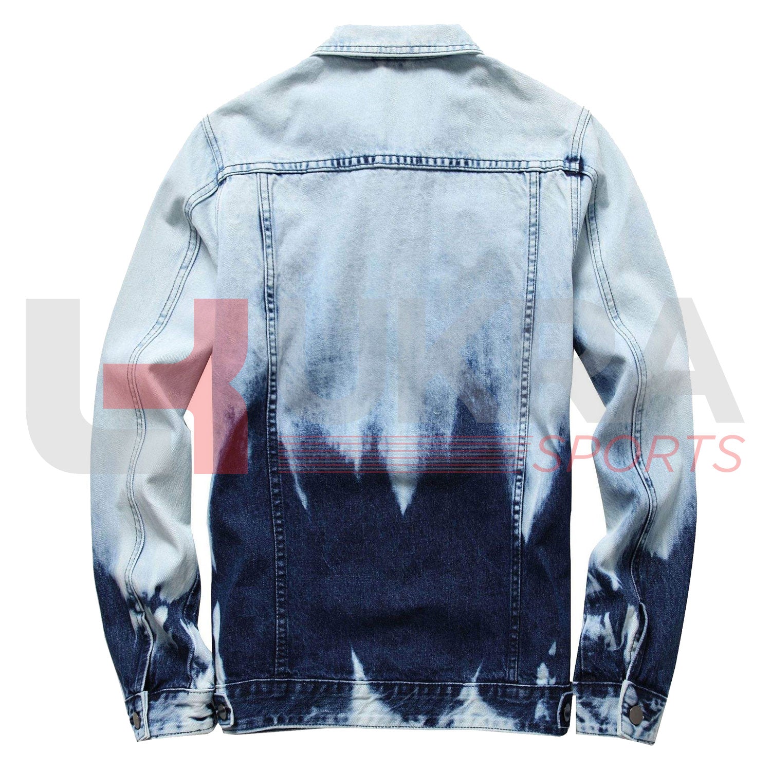 ukra faded blue denim jacket men premium