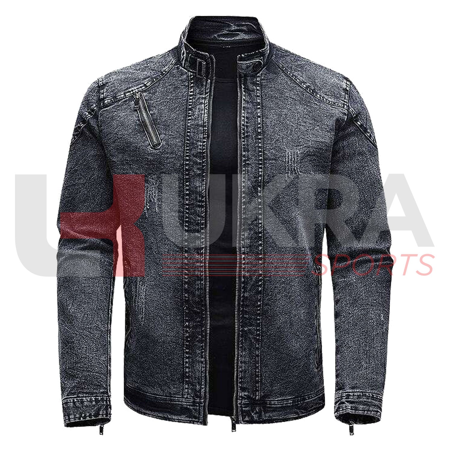 ukra italian design slim denim jacket