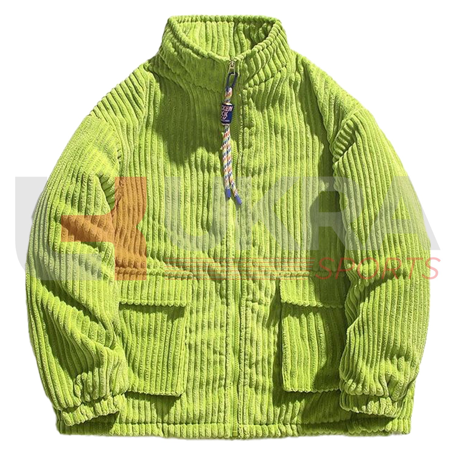 ukra_lime_green_corduroy_down_jacket_men1