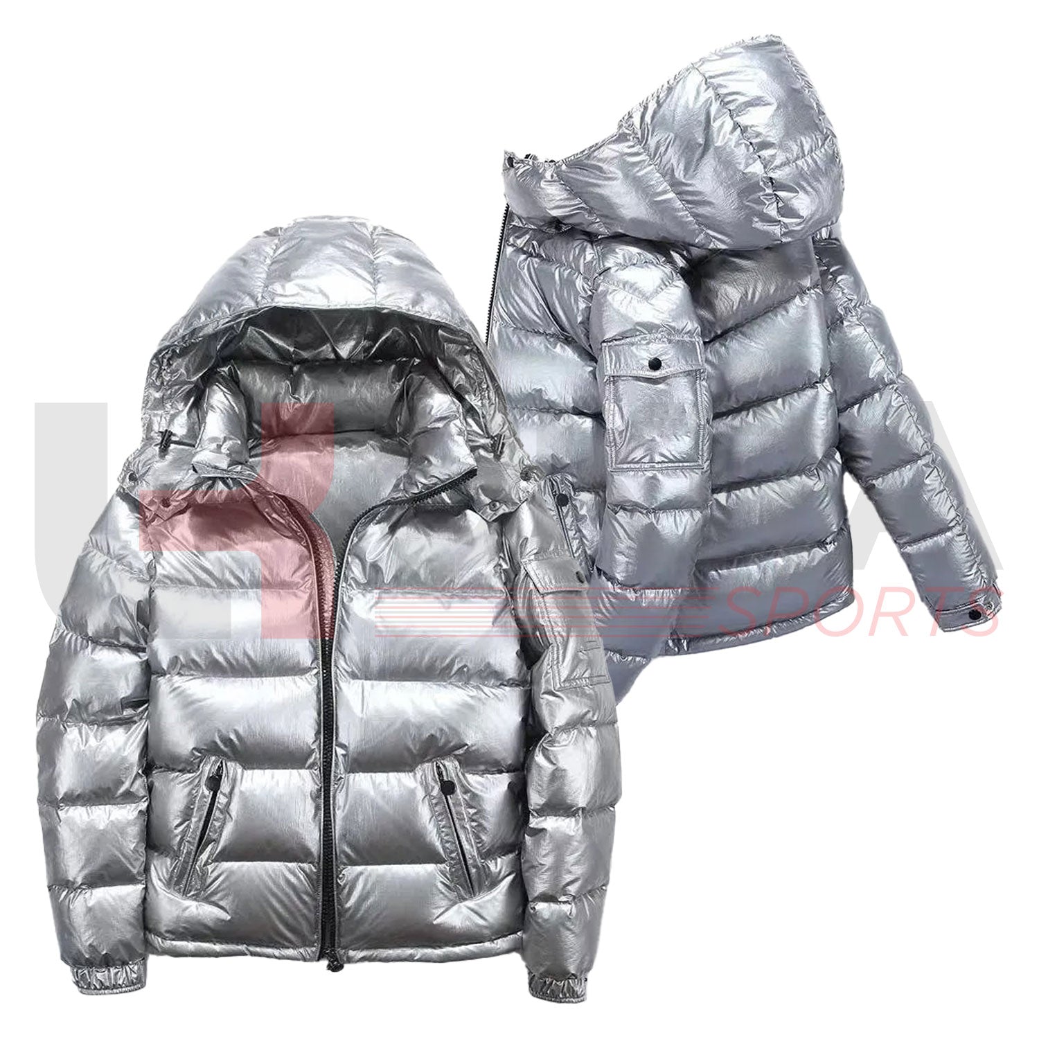 ukra men’s high gloss padded winter coat collection