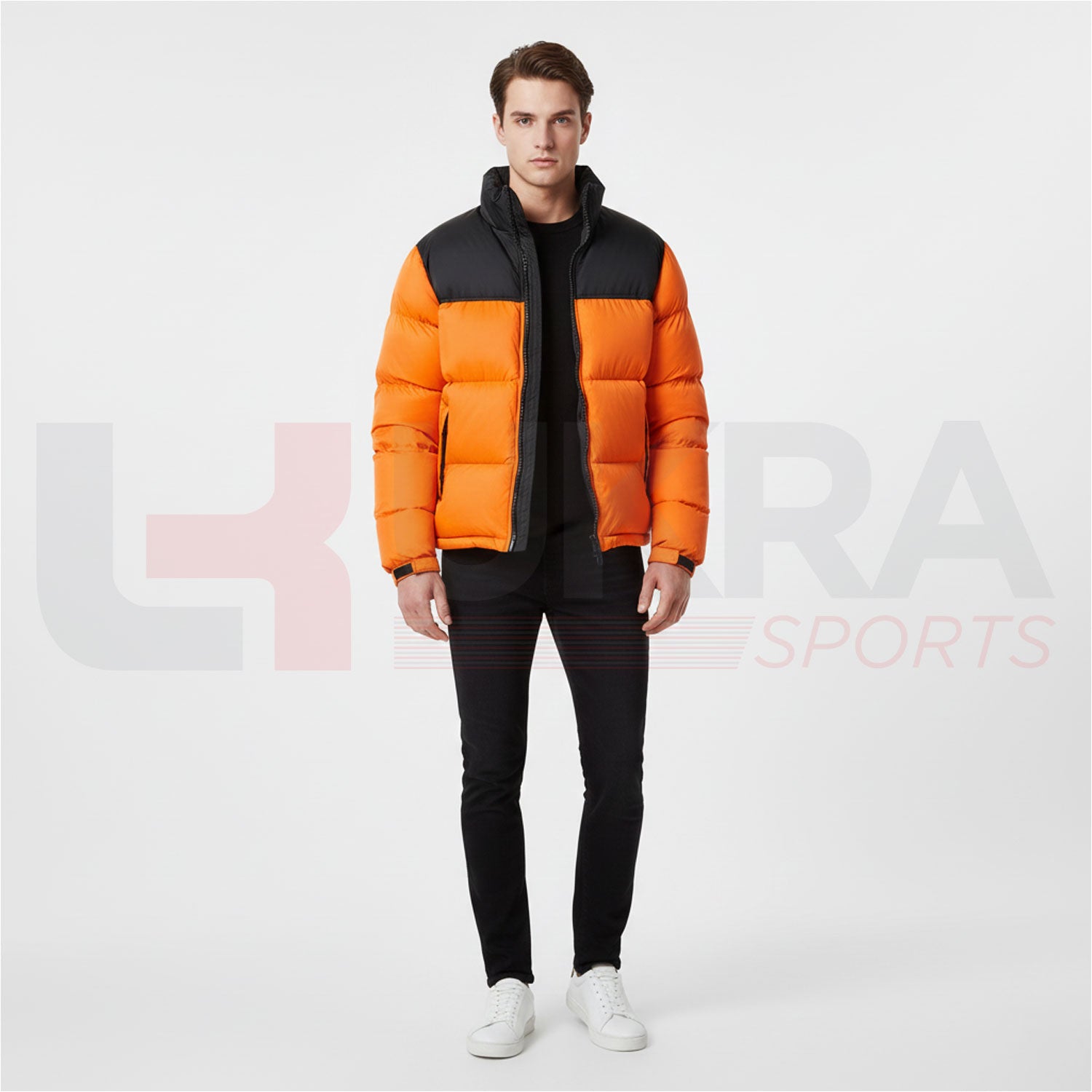 ukra_men_s_orange_black_parka_jacket_front_view