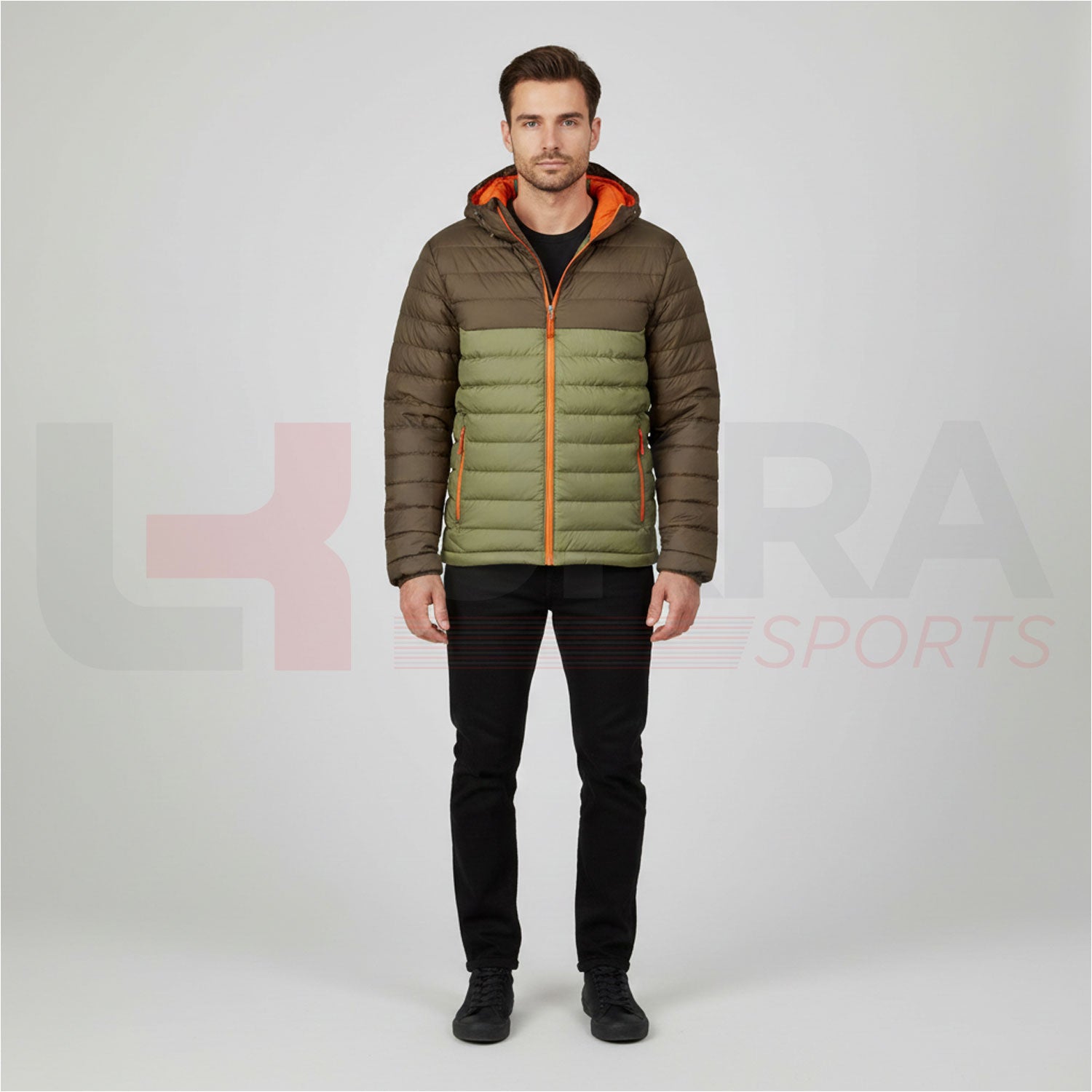 ukra_olive_green_orange_hooded_puffer_jacket_men