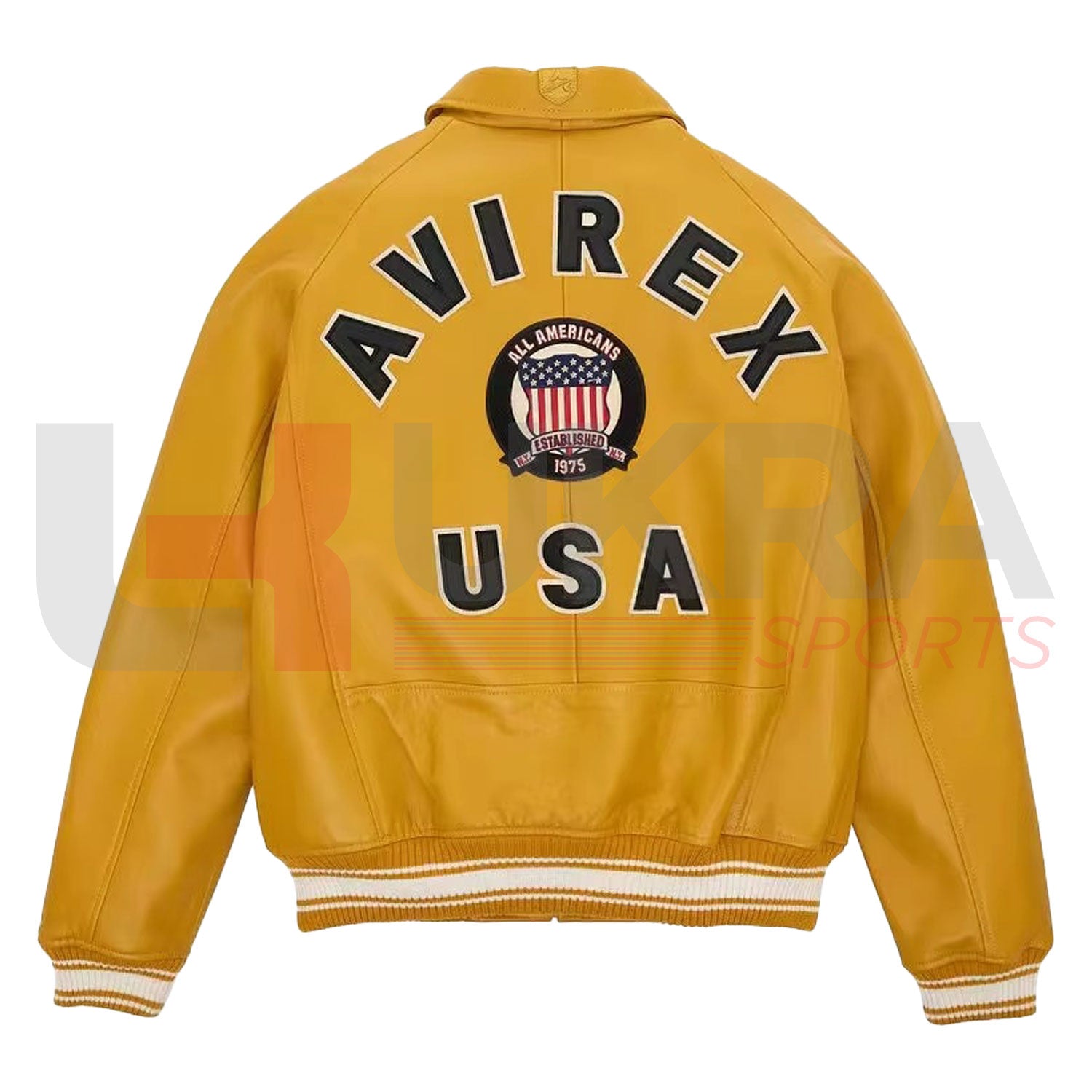 ukra sports premium leather bomber outerwear